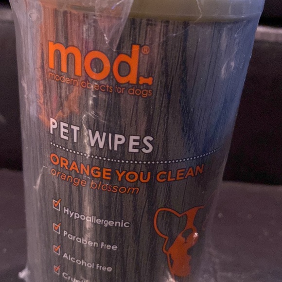 NWT mod Pet Wipes Orange Blossom Hypoallergenic, Paraben Free, Alcohol Free - Picture 2 of 7